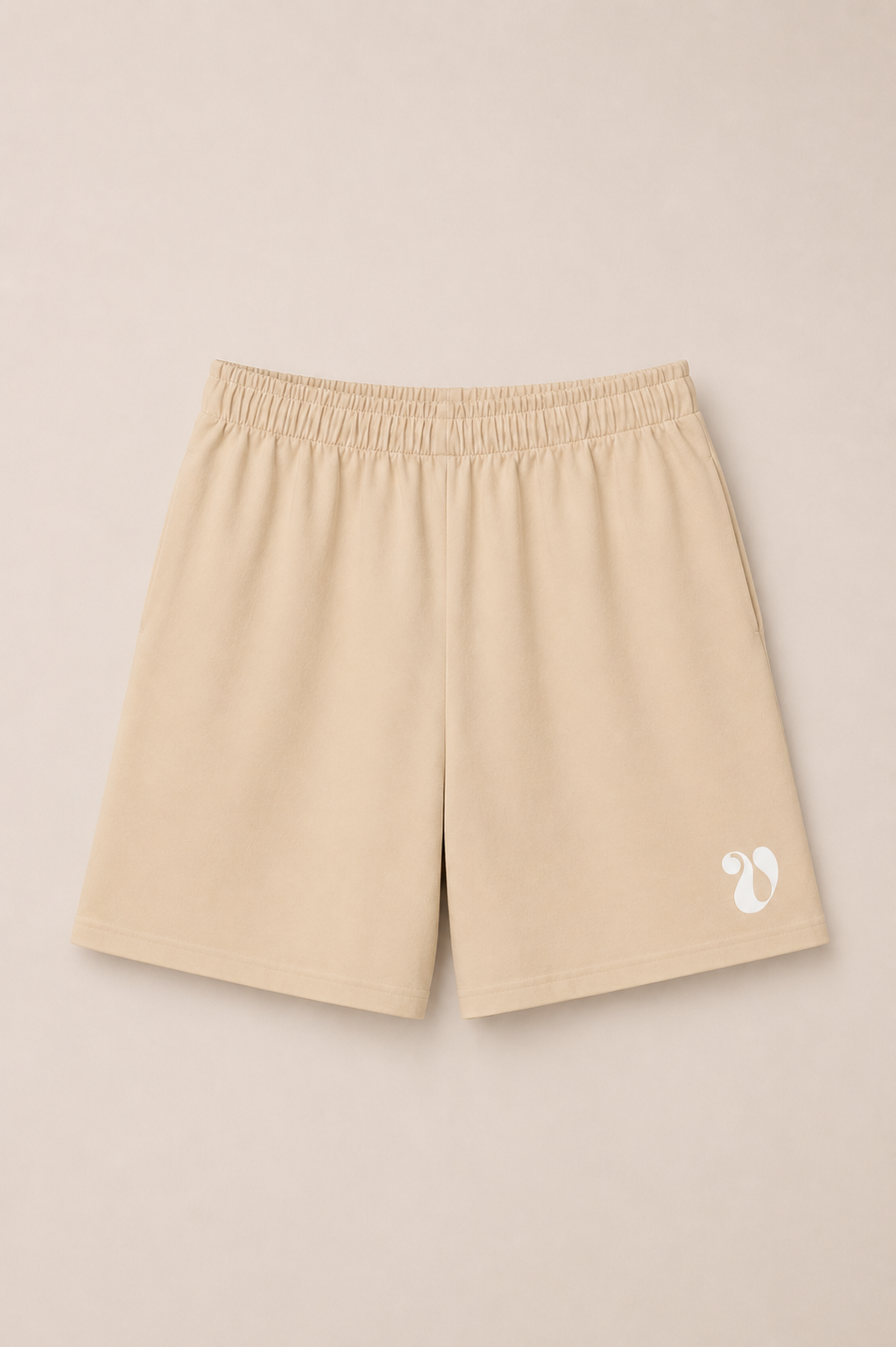 Signature V Long Cotton Shorts